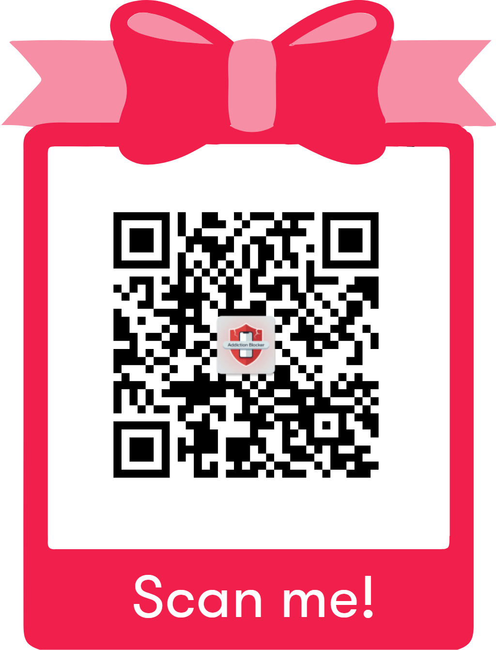 Scan to open Addiction Blocker on Play Store